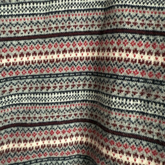 L.L. Bean Gray and Pink Striped Cardigan - Picture 2 of 8